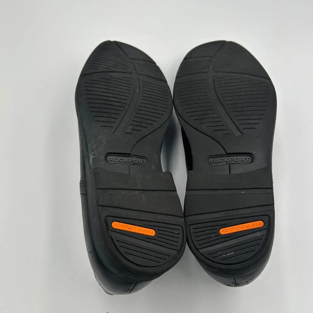 Rockport Loafers Mens 10.5 Black Leather Slip On Adiprene A10716